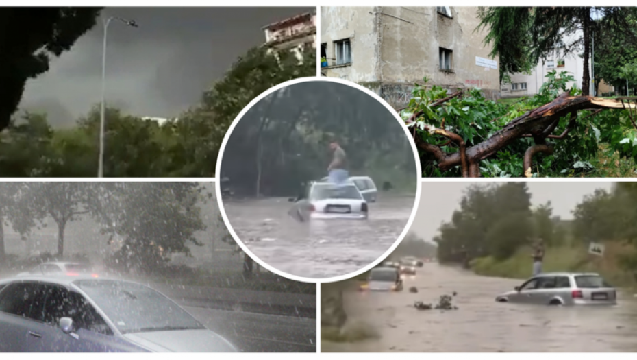 APOKALIPSA U BEOGRADU Oluja nosila krovove, padalo drveće, automobili ostali zarobljeni na ulicama   (FOTO/VIDEO)