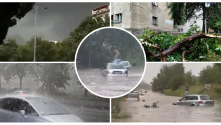 APOKALIPSA U BEOGRADU Oluja nosila krovove, padalo drveće, automobili ostali zarobljeni na ulicama   (FOTO/VIDEO)