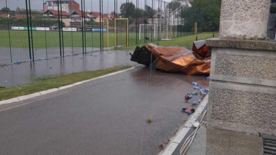 Snažno nevreme oštetilo Sportski centar Partizana