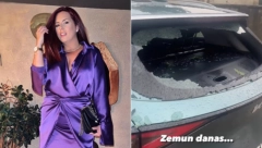 NAŠOJ INFLUENSERKI NEVREME UNIŠTILO AUTOMOBIL POTPUNO Podelia jezive scene, svuda staklo! (FOTO)