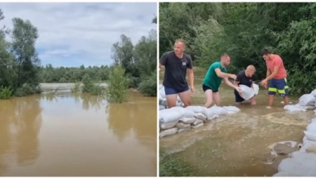 POPLAVNI TALAS KRENUO IZ HRVATSKE U SRBIJU Tamo reka nosi sve pred sobom