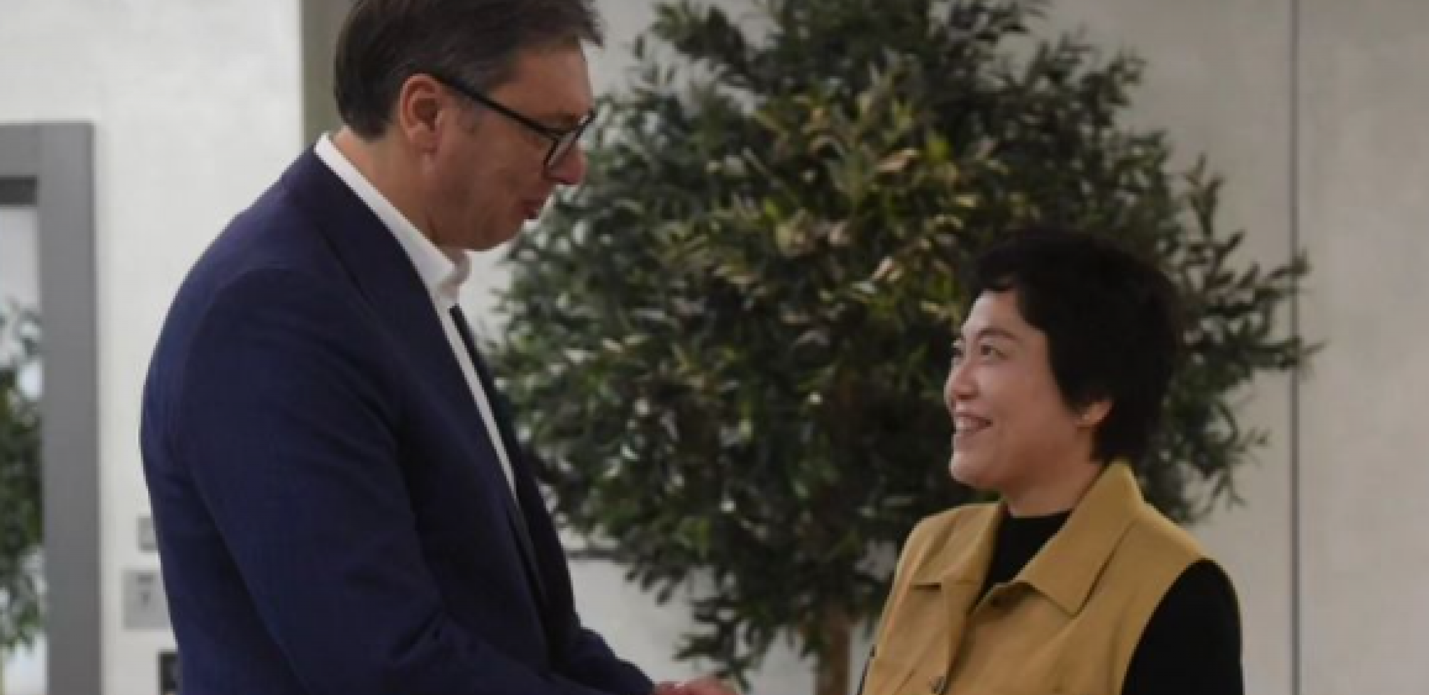 "DO SLEDEĆEG SUSRETA, DRAGA NAŠA PRIJATELJICE" Vučić ispratio Čen Bo na aerodromu (FOTO)