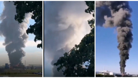 IZBIO ZASTRAŠUJUĆI POŽAR U NEMAČKOJ Crni dim kulja u nebesa, ne vidi mu se kraj (VIDEO)