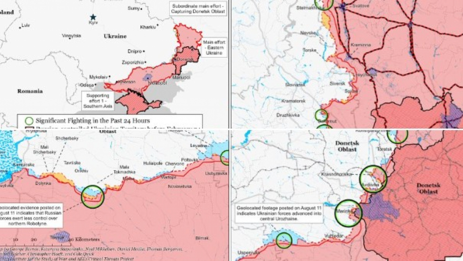 RUSI POTISNUTI Objavljena nova mapa fronta u Ukrajini (FOTO)