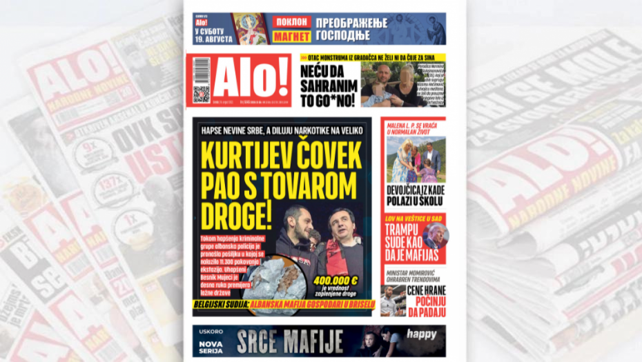 KURTIJEV ČOVEK PAO S TOVAROM DROGE! Hapse nevine Srbe, a diluju narkotike na veliko