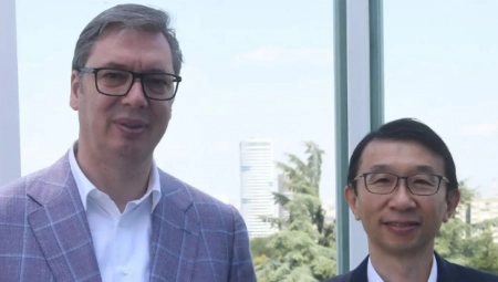 "PLANIRAMO NOVE PROJEKTE I ZNAČAJAN PORAST JAPANSKIH KOMPANIJA U SRBIJI" Vučić sastao se sa ambasadorom Japana Akirom Imamurom (FOTO)