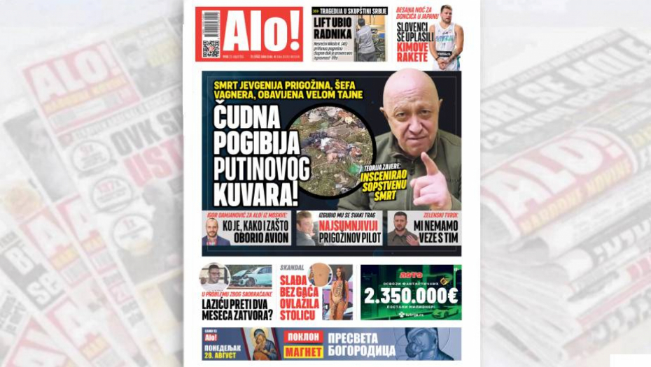 TEORIJE ZAVERE: INSCENIRAO SOPSTVENU SMRT Tragična smrt Jevgenija Prigožina, šefa Vagnera, obavijena velom tajne