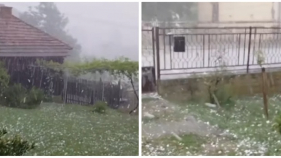 JAK GRAD POGODIO OKOLINU KRALJEVA Udarilo je snažno, ljudi bežali sa ulica