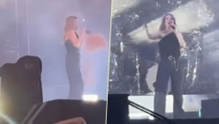 SLAVNU PEVAČICU PIROTEHNIČKO SREDSTVO POGODILO POSRED LICA Uhvatila se za glavu, pa opsovala! (VIDEO)