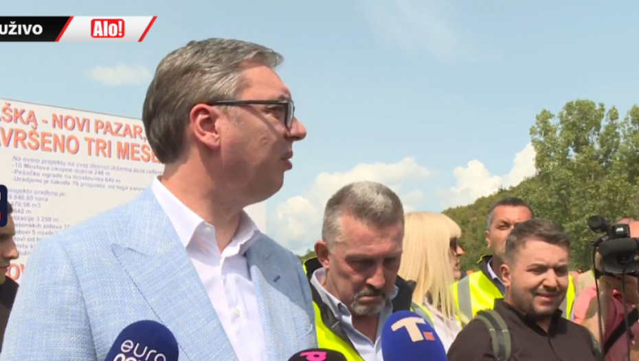 RADOVI NA PUTU RAŠKA - NOVI PAZAR ZAVRŠENI PRE ROKA Vučić: Ponosan sam što Srbija napreduje! (VIDEO)
