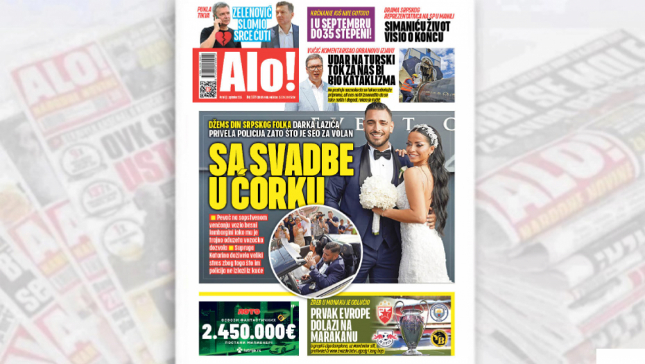 SA SVADBE U ĆORKU Darka Lazića privela policija zato što je seo za volan