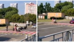 SNIMAK KOJI POKAZUJE DA ONI NISU LOŠI I OPASNI MOMCI Majka prelazila ulicu sa bebom, niko nije hteo da stane, a oni su ispali pravi heroji