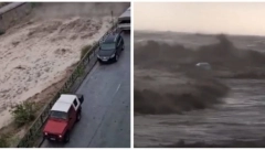 BUJICA U GRČKOJ ODNELA SRBIMA AUTO Naši ljudi u drami zovu ambasadu, voda je dubine metar i po