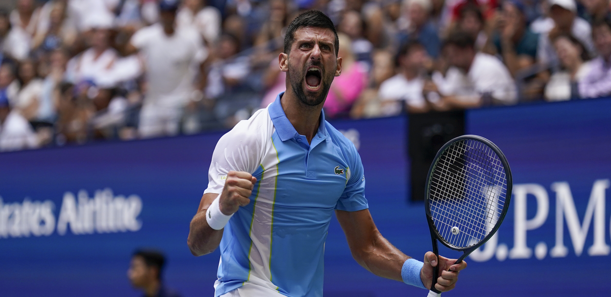 ĐOKOVIĆ JURIŠA NA ČETVRTI TROFEJ U NJUJORKU Amerikanac zagrevanje za finale