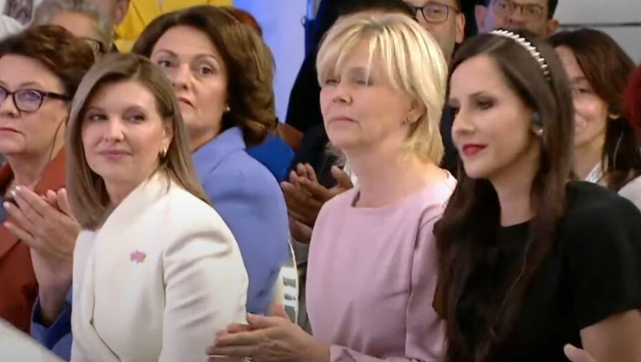 Tamara Vučić sa Olenom Zelenskom u Kijevu, na Samitu prvih dama i džentlmena