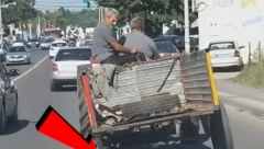 URNEBESNA SCENA U VINČI Traktoristi je otpao točak na prikolici, a evo kako se on snašao (VIDEO)