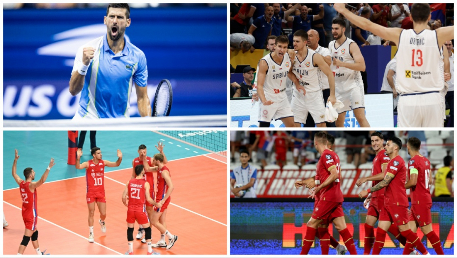 NEDELJA - PRAZNIK SRPSKOG SPORTA Đoković i košarkaši za titulu, odbojkaši žele u četvrtfinale, fudbaleri na popravnom