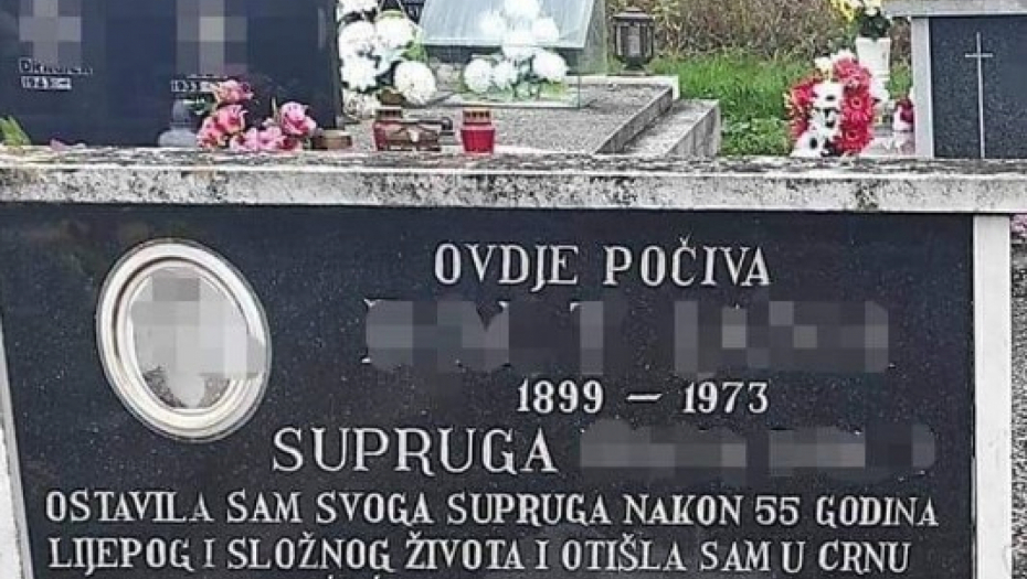 DA SE KRSTIŠ I LEVOM I DESNOM Žena ostavila mužu poruku na spomeniku, tri godine kasnije usledio šok odgovor