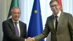 "POSEBNO SMO RAZGOVARALI O KRITIČNIM SIROVINAMA" Predsednik Vučić se sastao sa italijanskim ministrom Ursom (FOTO)