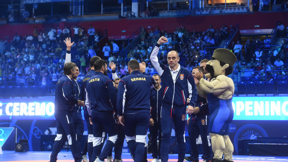 SPEKTAKL MOŽE DA POČNE Svečano otvoreno Svetsko prvenstvo u rvanju u beogradskoj Areni