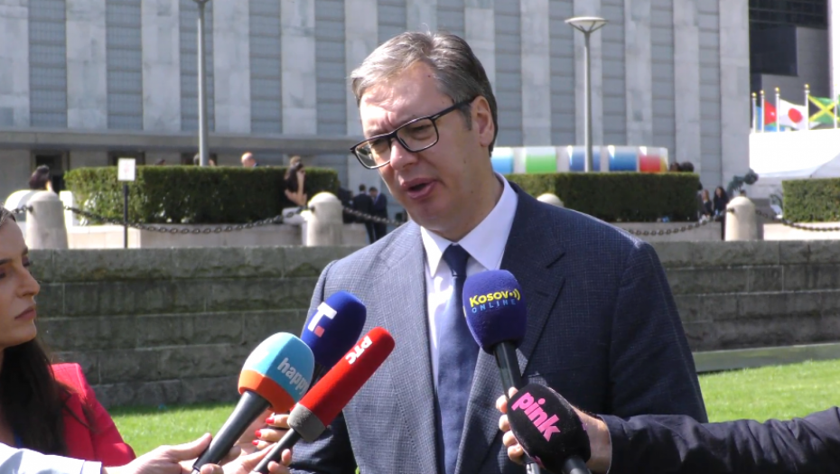 "ŠTO SE TIČE SANKCIJA RUSIJI..." Predsednik Vučić se javio direktno iz Njujorka (VIDEO)