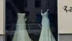 NATPIS PORED SALONA VENČANICA, NASMEJAO SVE Ako i pored upozorenja uđe u prodavnicu, "imaće kad i da se kaje"