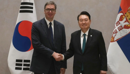 VUČIĆ SA PREDSEDNIKOM REPUBLIKE KOREJE "Razgovarali smo najviše o saradnji u oblasti digitalne tehnologije i poljoprivrede, kao i o potencijalnim investicijama korejskih kompanija"