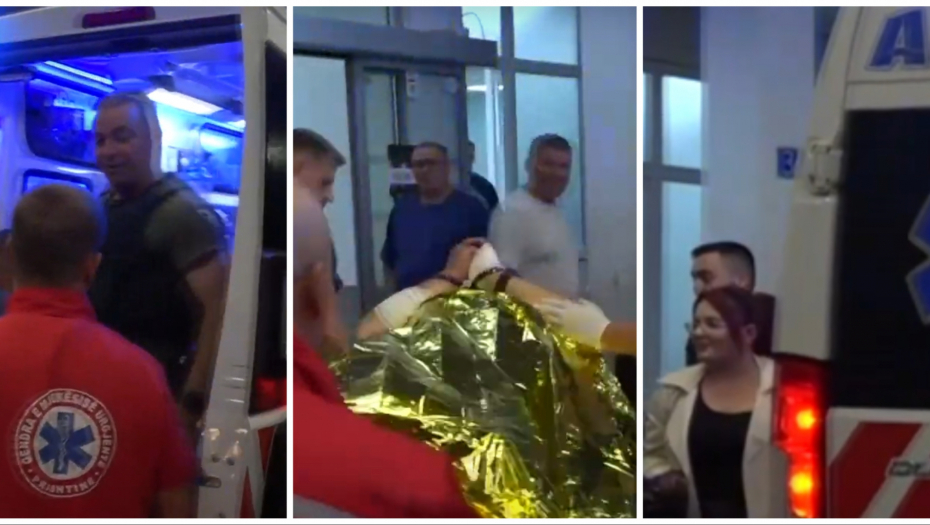 KAMERA SVE SNIMILA: ALBANCI LIKUJU DOK PREVOZE RANJENOG SRBINA Poznato stanje upucanog muškarca u Banjskoj (VIDEO)