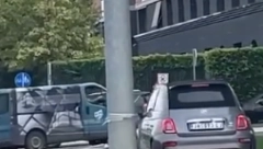 SVI BESNE NA NJEGA Saobraćaj gust, a ovog vozača mrzelo da čeka na semaforu (VIDEO)