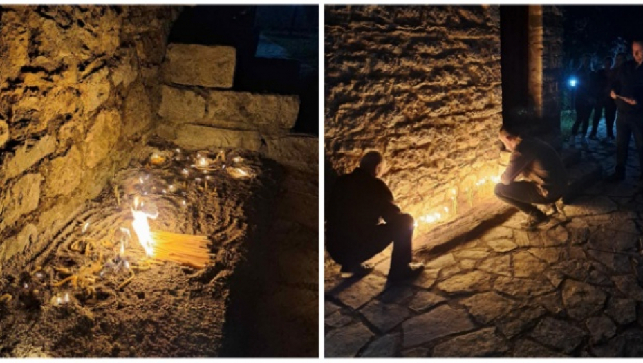 STRADALIM SRBIMA ODAJU POČAST I U ENKLAVAMA Ljudi iz Velike Hoče pale sveće pobijenim sunarodnicima