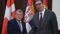 VUČIĆ SA ŠEFOM DANSKE DIPLOMATIJE: "Upoznao sam Rasmusena sa, do sada, najopasnijim razvojem situacije na KiM"