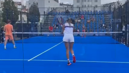 LOPTU ZAMENILI ZA REKET Nekadašnji golman i fudbaler se oprobali na "Padel Belgrade Openu"