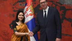 POLITIČKI DIJALOG SRBIJE I INDIJE KREĆE NOVOUTVRĐENIM TEMPOM Predsednik Vučić primio akreditivna pisma novoimenovane ambasadorke (FOTO)