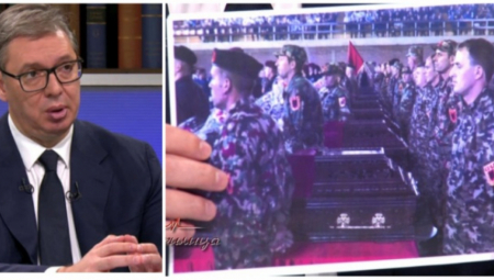 OVE MAKEDONSKE POLICAJCE SU UBILI TERORISTI SA KOSOVA Vučić izvadio fotografije u "Ćirilici": "Oni su dobili amnestiju"