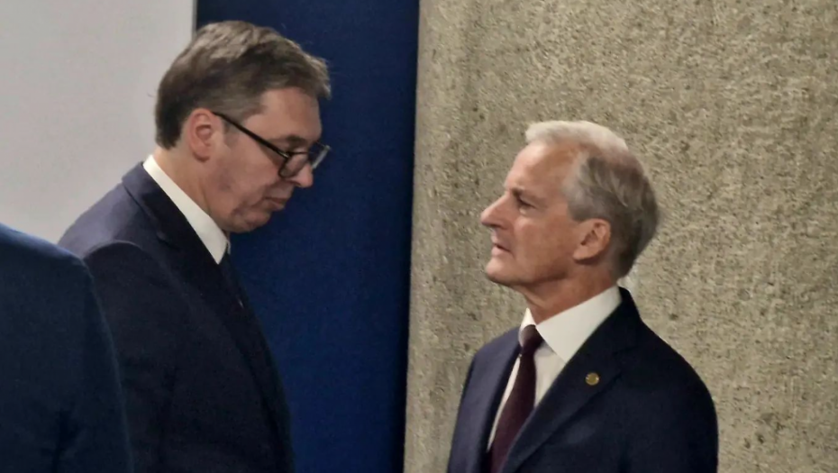 DOBAR RAZGOVOR O KOSOVU I METOHIJI Vučić sa premijerom Kralјevine Norveške Jonasom Garom Stereom (FOTO)