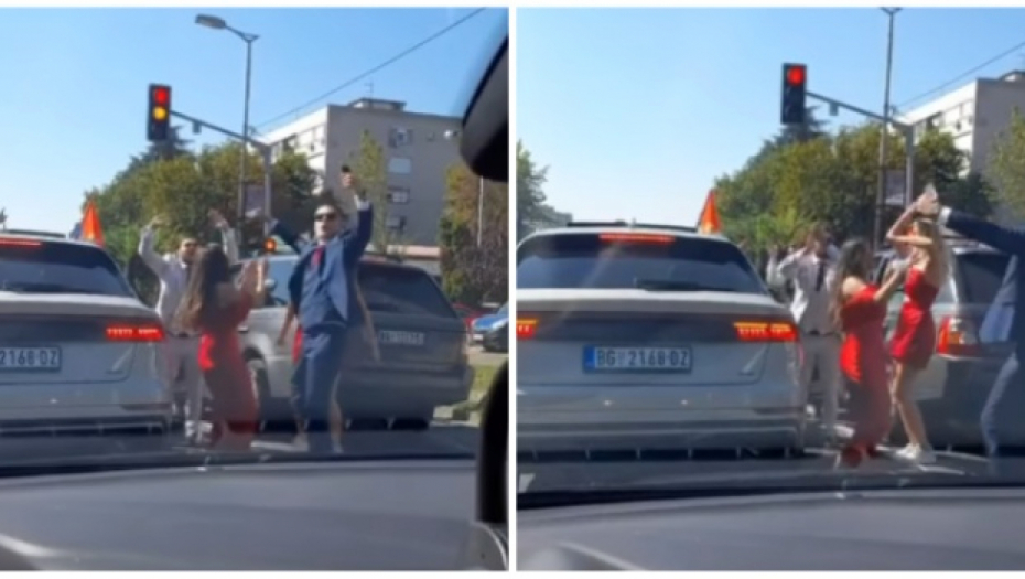 SVATOVI NAPRAVILI ŽURKU USRED BEOGRADA Partijali na ulici, ljudi ih gledali u čudu šta rade (VIDEO)