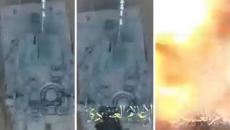 OBJAVLJEN UZNEMIRUJUĆ SNIMAK Ovo je trenutak uništenja tenka, dron zabeležio eksploziju (VIDEO)