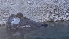 AUTO SE SURVAO U JEZERO Drama kod Nove Varoši (VIDEO)