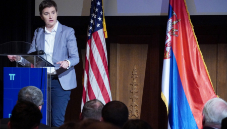 NOVO POGLAVLJE U ODNOSIMA SRBIJE I SAD Brnabić i Hil na promociji Pupin inicijative