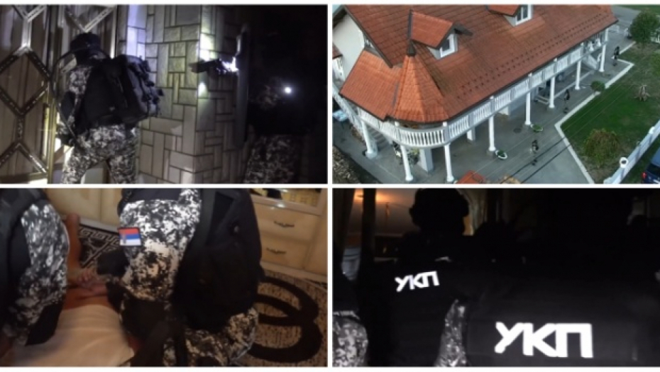 POHAPŠENI LOZNIČANI ZBOG TRGOVINE LJUDIMA Pogledajte veliku akciju srpske policije, upali u luksuznu vilu pa im stavili lisice na ruke (VIDEO)