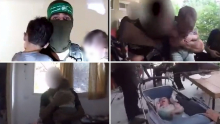 HAMAS OBJAVIO SNIMKE OTETE DECE Bebe plaču, puške svuda u prostoriji, mališani prestravljeni (VIDEO)