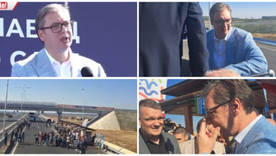 VUČIĆ NA OTVARANJU AUTO-PUTA RUMA-ŠABAC "Ovo se dugo čekalo, radimo i gradimo"