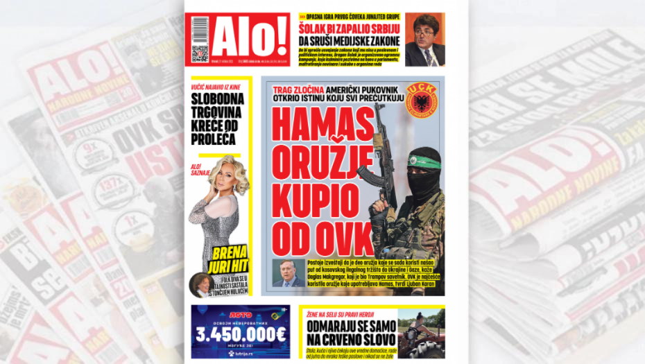 HAMAS ORUŽJE KUPIO OD OVK! Trag zločina: Američki pukovnik otkrio istinu koju svi prećutkuju