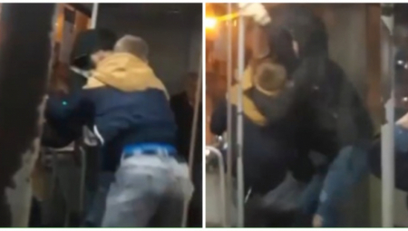 BRUTALNA TUČA U BEOGRADSKOM TRAMVAJU Ljudi su vrištali dok su se oni pesničili! (VIDEO)