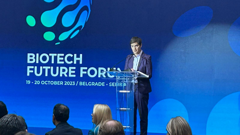 "CILJ NAM JE DA POZICIONIRAM SRBIJU KAO BIOTEHNIČKU NACIJU" Brnabić na međunarodnoj konferenciji „Budućnost biotehnologije"