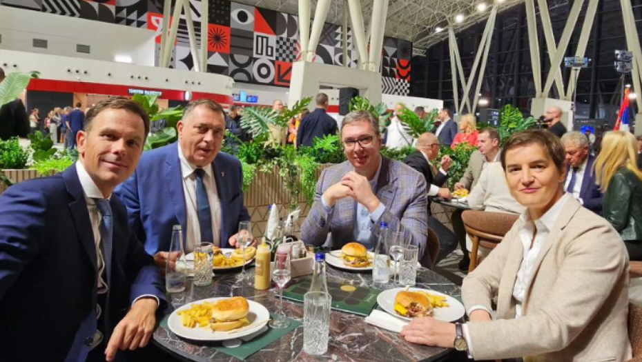 EVO KO JE PLATIO RAČUN Vučić posle otvaranja "Prokopa" večerao sa Brnabić, Malim i Dodikom (FOTO)