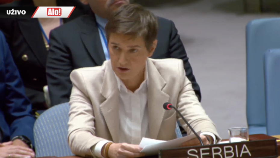 BRNABIĆ U SAVETU BEZBEDNOSTI UN: Predsednica takozvanog demokratskog Kosova ne želi ni da izgovori reč Srbija