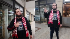 SIMPATIČNI HOLANĐANIN PROGOVORIO SRPSKI ZBOG ZVEZDE Juri u majica sa likom Draže Mihajlovića poručuje iz Lajpciga: Kosovo je Srbija, neka bude 10:0 za crveno-bele (VIDEO)