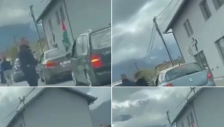 KURTIJEVA POLICIJA INTERVENISALA ZBOG SVATOVA IZ SRBIJE Zasmetala im zastava Palestine