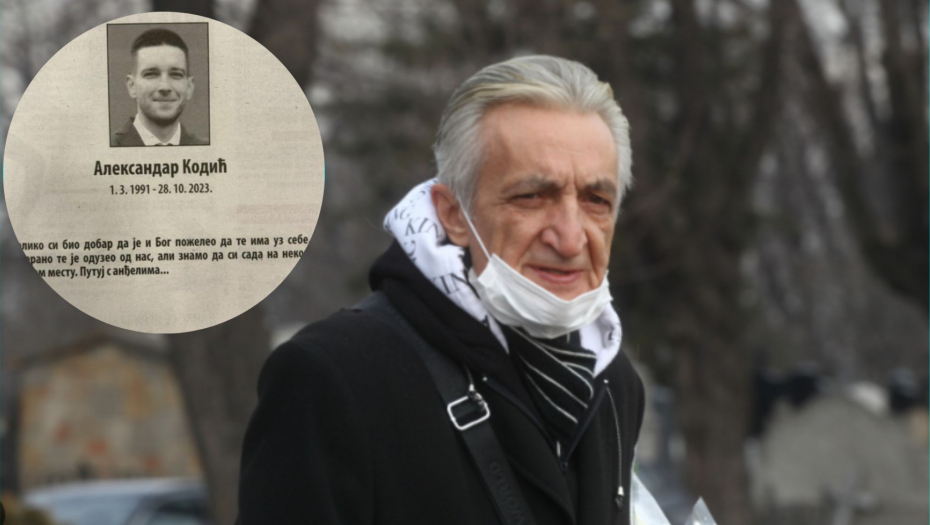 MIRKO KODIĆ DAO ČITULJU ZA PREMINULOG SINA Njegove reči kidaju dušu, poznato vreme i mesto sahrane!